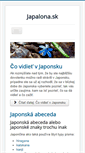 Mobile Screenshot of japalona.sk